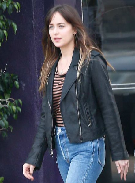 (image for) Dakota Johnson The High Note Leather Jacket