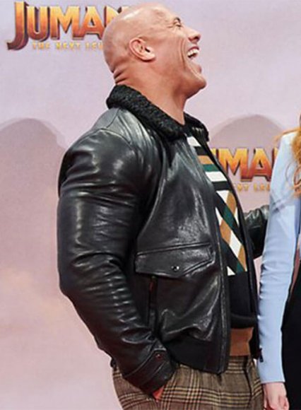 (image for) Dwayne Johnson Leather Jacket #2