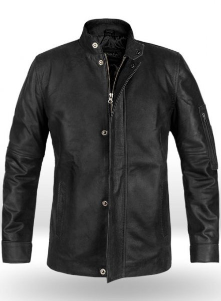 (image for) Distressed Black Californication 3 Hank Moody Leather Jacket