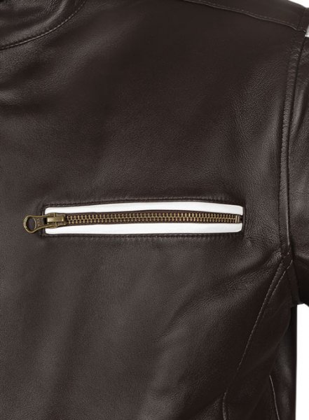 (image for) White Stripe Leather Jacket # 100