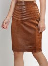 (image for) Front Yoke Leather Skirt - # 454