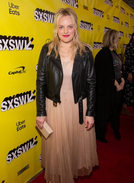 (image for) Elisabeth Moss Leather Jacket