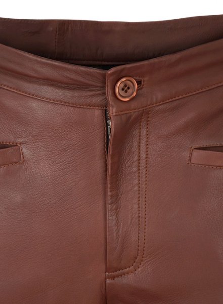 (image for) Soft Fermented Burgundy Zoey Leather Pants