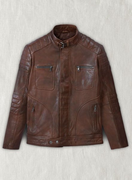 (image for) Firefly Moto Spanish Brown Biker Leather Jacket