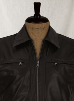 (image for) Soft Dark Brown Don Cheadle Traitor Leather Jacket