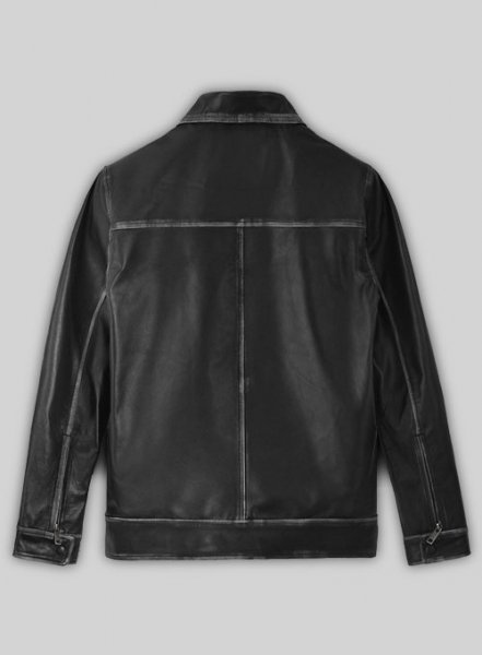 (image for) Rubbed Black Jason Bateman Leather Jacket