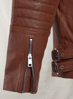 (image for) Shotgun Tan Moto Leather Jacket