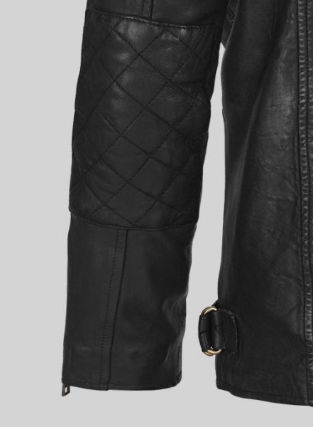 (image for) Soft Rich Black Washed & Wax Leather Jacket #613