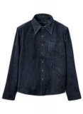 (image for) Dark Blue Suede Classic Leather Shirt