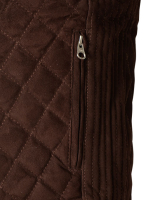 (image for) Soft Dark Brown Suede Leather Vest # 324