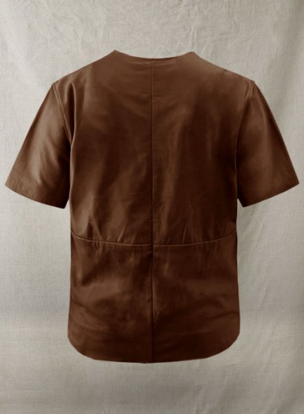 (image for) Light Weight Unlined Brown Leather T-shirt