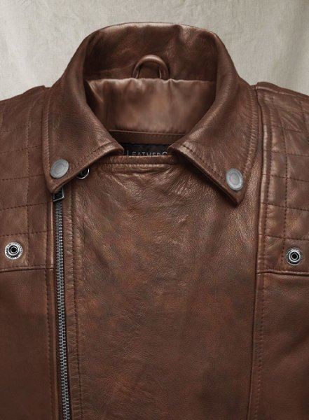 (image for) Ironwood Spanish Brown Biker Leather Jacket