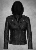 (image for) Hooded Flight Leather Jacket