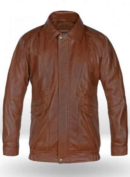 Aviator Bomber Leather Jacket