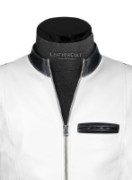 (image for) White The Dragon Leather Jacket