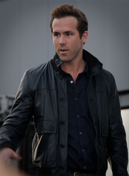 (image for) Ryan Reynolds Leather Jacket #4