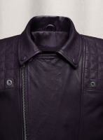 (image for) Ironwood Purple Biker Leather Jacket