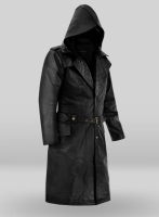 (image for) Black Assassin's Creed Jacob Frye Leather Long Coat