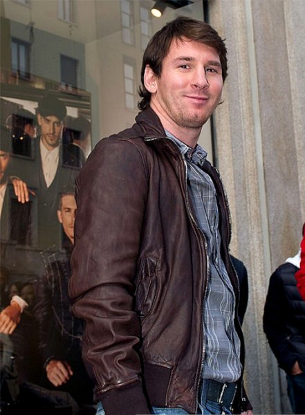 (image for) Lionel Messi Leather Jacket #1