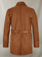 (image for) Brown Brad Pitt Legends of the Fall Leather Trench Coat