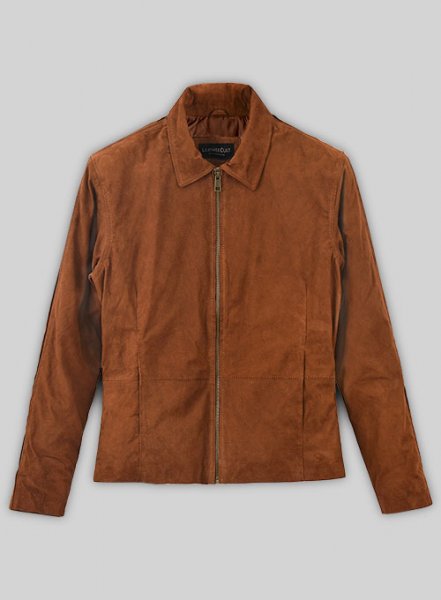 (image for) Soft Tan Brown Suede Daniel Craig Spectre Leather Jacket