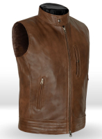 (image for) Spanish Brown Leather Vest # 325