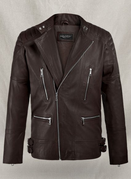 Shotgun Brown Moto Leather Jacket