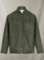 (image for) Vintage Italian Olive Taylor Lautner Leather Jacket