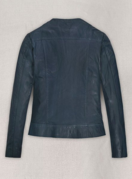 (image for) Soft Winsor Blue Washed & Wax Leather Jacket # 237