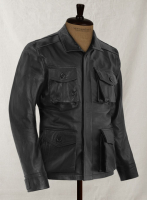 (image for) Black Jensen Ross Ackles Supernatural Season 7 Leather Jacket