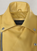 (image for) Yellow Rihanna Leather Jacket #1