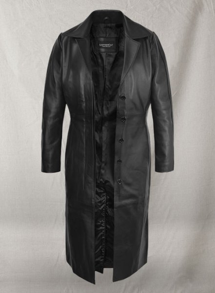 (image for) Selena Gomez Leather Long Coat