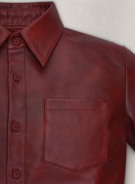 (image for) Spanish Red Classic Leather Shirt