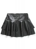 (image for) Baseball Flare Leather Skirt - # 482