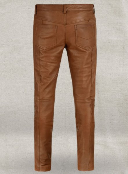 (image for) Log Cabin Brown Wax Noach Leather Pants