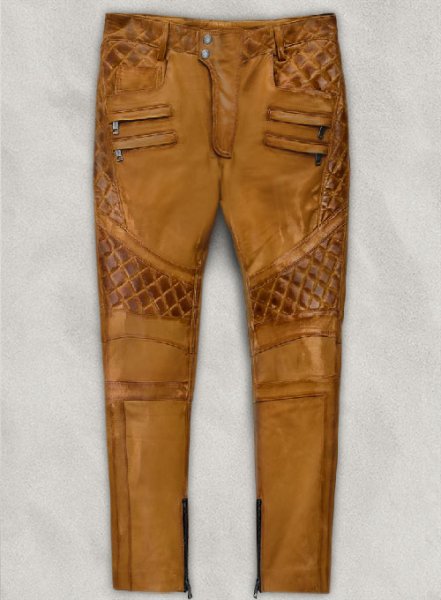 (image for) Outlaw Burnt Mustard Leather Pants