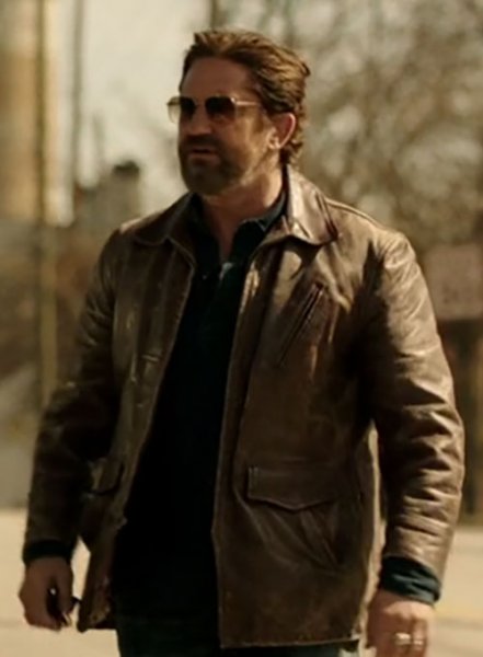 (image for) Gerard Butler Den Of Thieves Leather Jacket