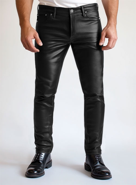 (image for) Black Leather Jeans