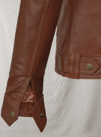 (image for) Tan Brown Leather Jacket # 602