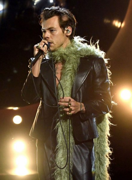 (image for) Harry Styles Leather Blazer