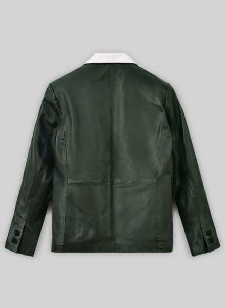 (image for) Soft Deep Olive Wax Hampton Leather Blazer