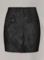 (image for) Front Slit Leather Skirt - # 126