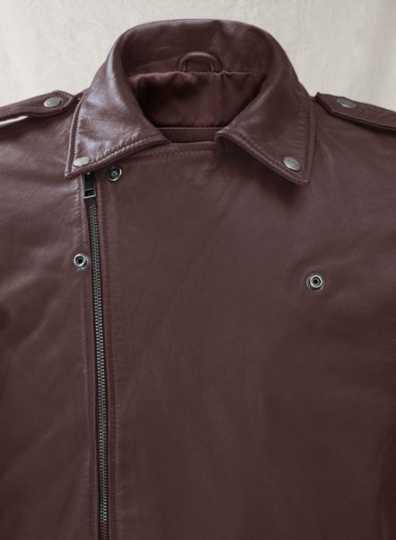 (image for) Rutland Burgundy Riding Leather Jacket