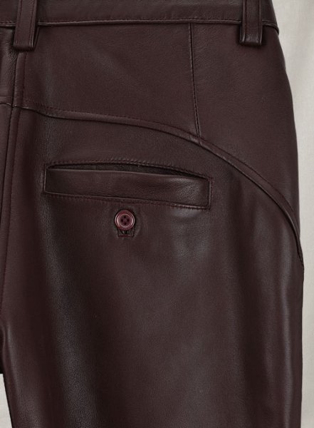 (image for) Burgundy Phoenix Leather Pants