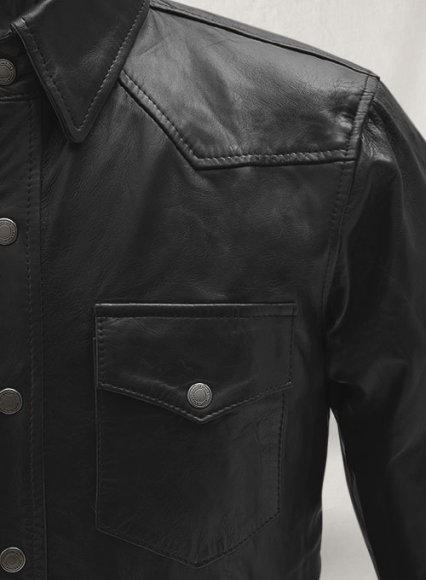 (image for) Leather Shirt Jacket - #1S