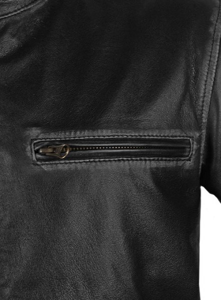 (image for) Rubbed Black Mark Wahlberg Contraband Leather Jacket