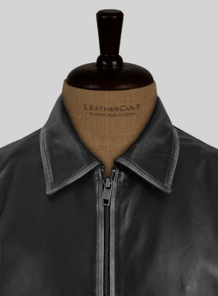 (image for) Rubbed Black Jason Bateman Leather Jacket