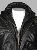 (image for) Demon Hooded Leather Jacket