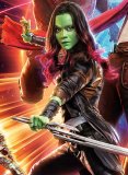 (image for) Zoe Saldana Guardians of the Galaxy Vol 2 Leather Coat