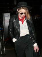 (image for) Amber Heard Leather Jacket